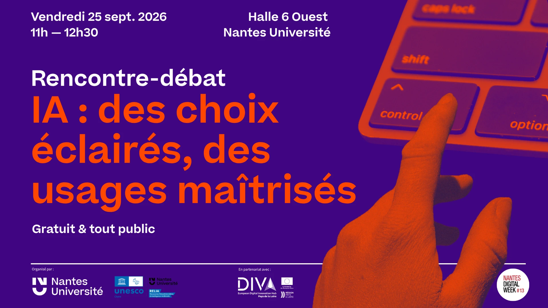 Rencontre-débat NantesDigitalWeek 2026