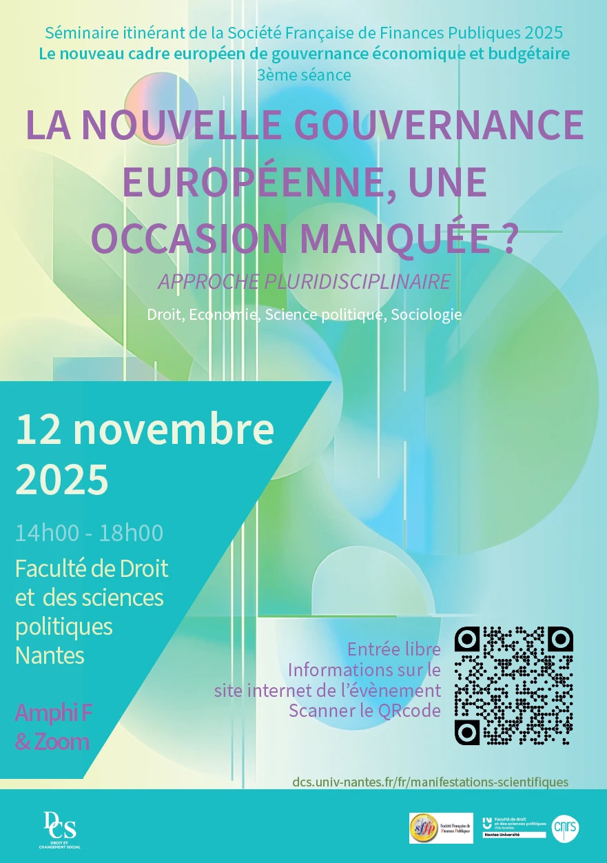 Séminaire - La nouvelle gouvernance européenne, une occasion manquée ? approche pluridisciplinaire