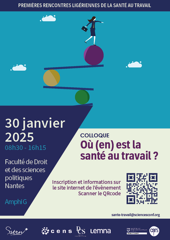 Colloque - Où (en) est la santé au travail ? - Premières rencontres ligériennes de la santé au travail