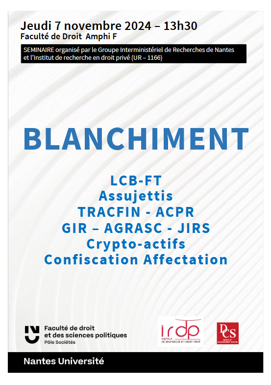 Séminaire Blanchiment