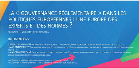 Séminaire doctoral : La «gouvernance réglementaire» dans les politiques européennes : une Europe des experts et des normes ?