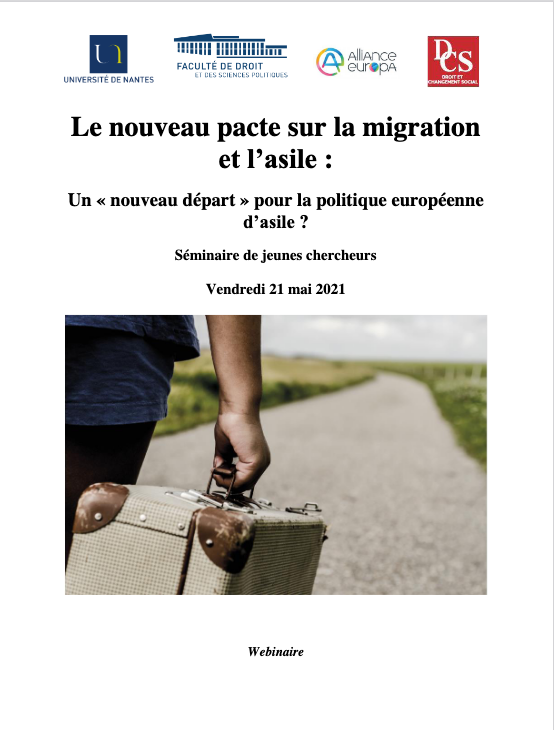 Séminaire de jeunes chercheurs - Le nouveau pacte sur la migration et l’asile