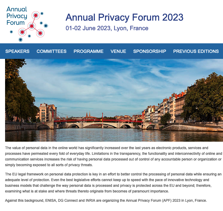 Annual Privacy Forum