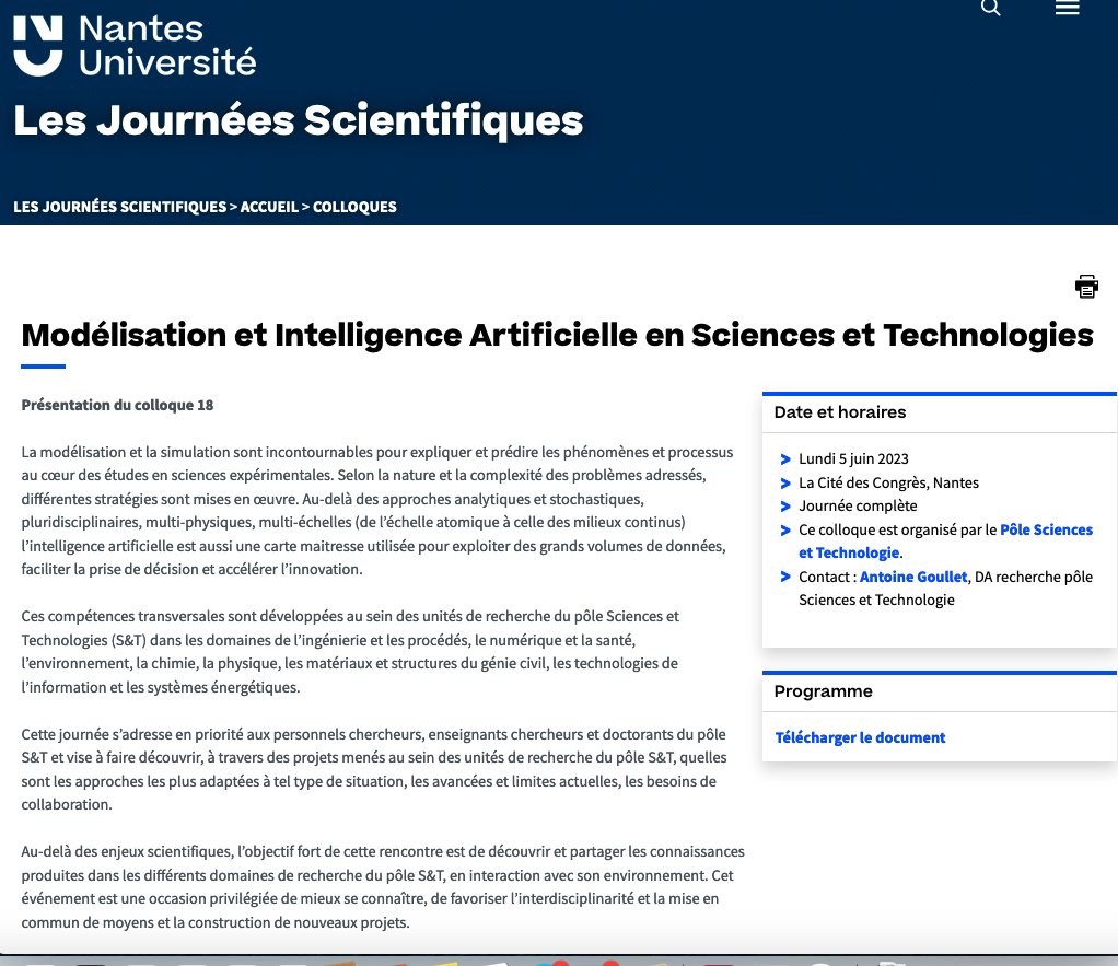 Mondélisation et Intelligence Artificielle en Sciences et Technologies