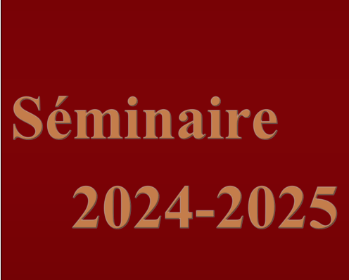 séminaire général DCS 2024-2025