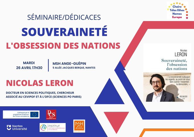 Conférence - Chaire TEN - Nicolas Leron - L'obsession des nations