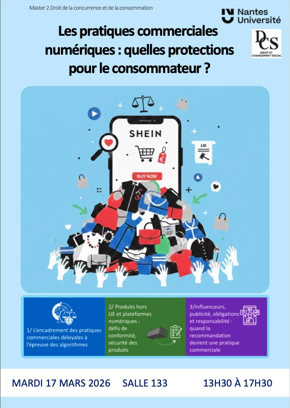 Colloque M2 Droit de la concurrence et de la consommation - Les pratiques commerciales numériques