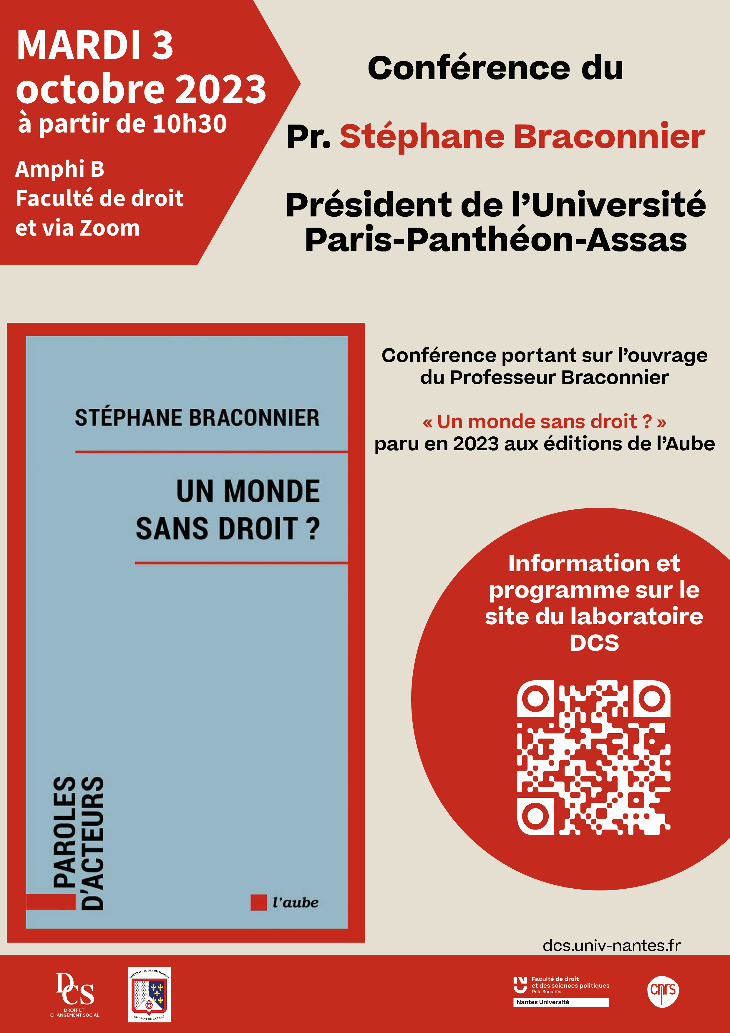 Conférence du Pr. Braconnier