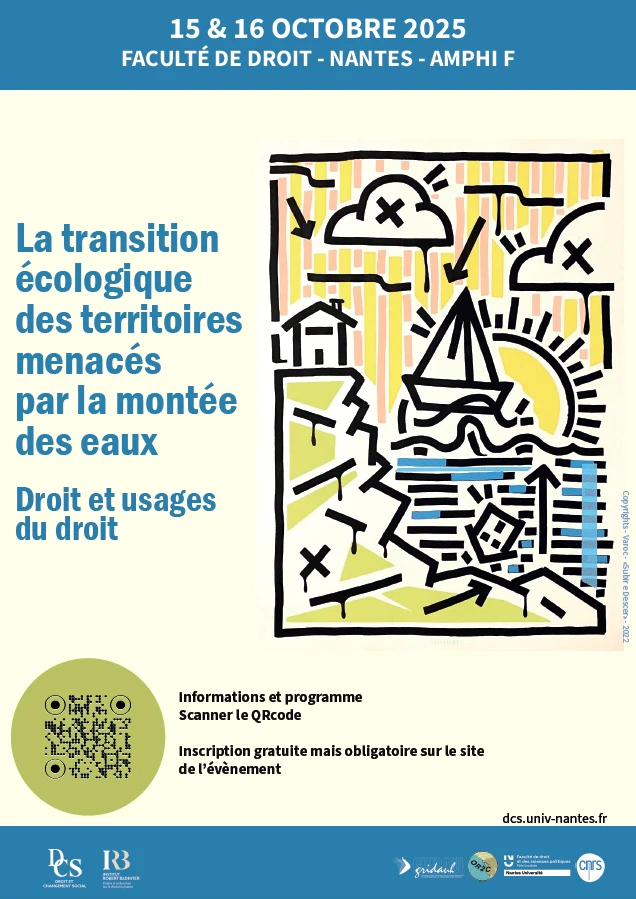 Colloque La transition écologique des territoires menacés par la montée des eaux - Droit et usages du droit