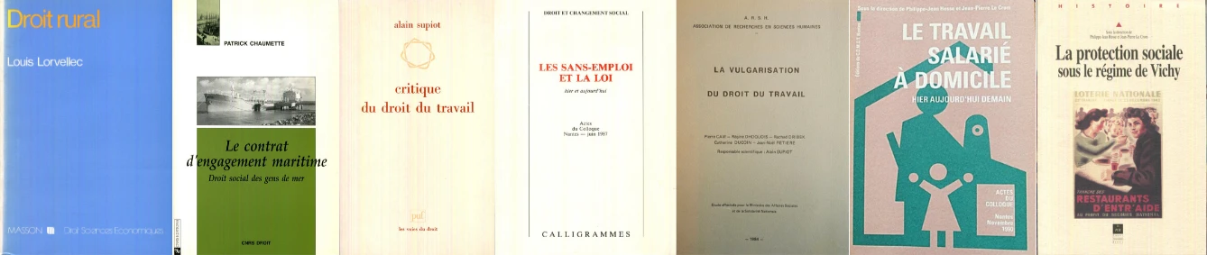 Compilation des couvertures de livres et rapports de chercheurs DCS au vingtième siècle
