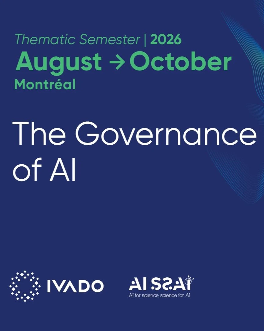 Semestre thématique 2026 - Governance of AI IVADO