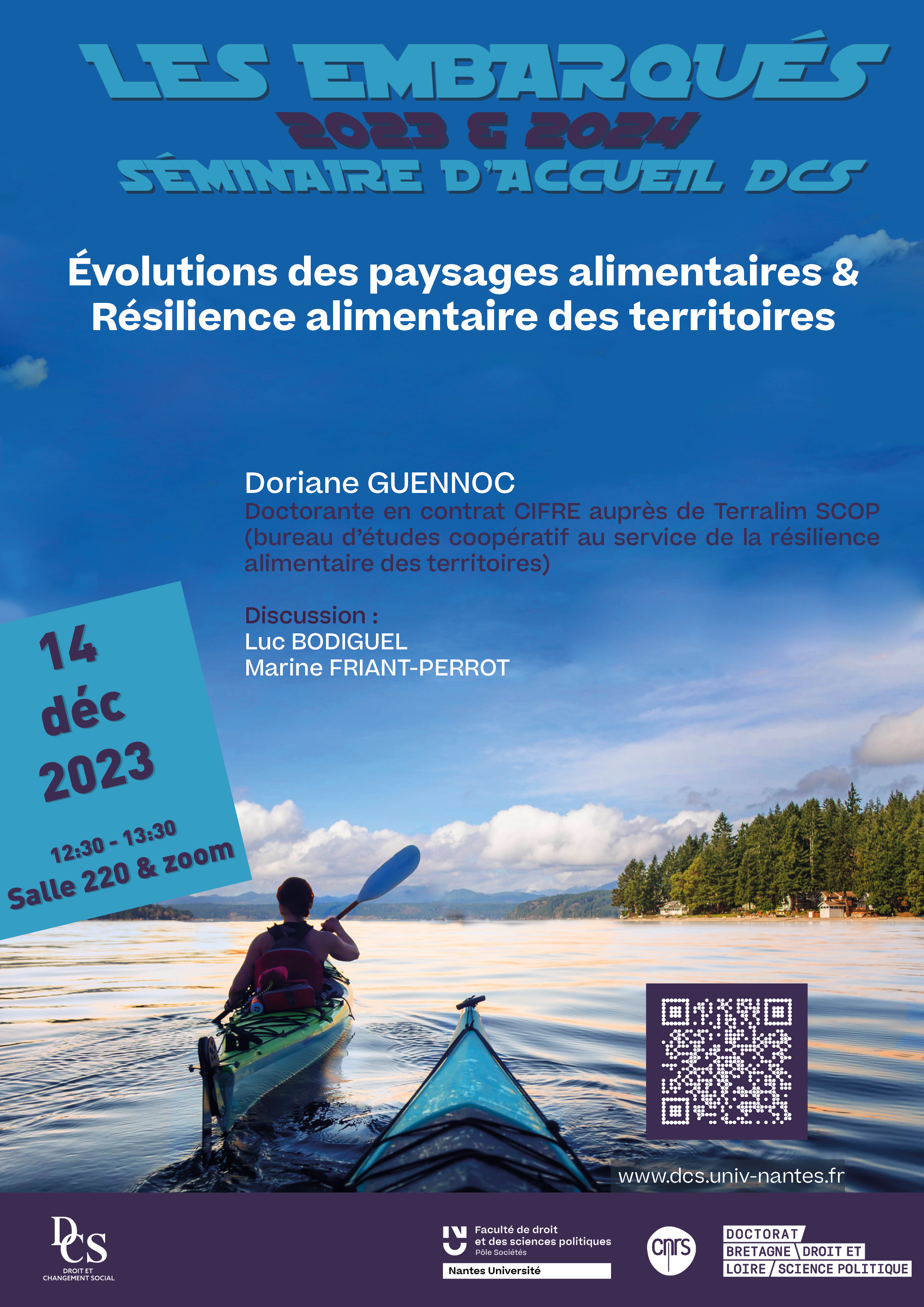 Les embarqués 2023-2024 - Évolutions des paysages alimentaires & Résilience alimentaire des territoires - Doriane Guennoc 
