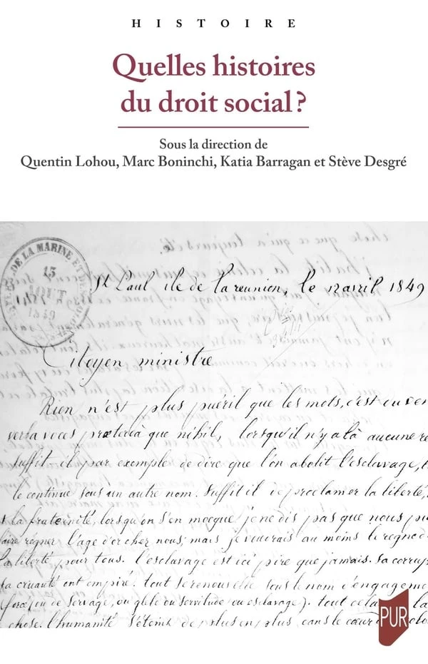Couverture du livre Quelles histoires du droit social ? 