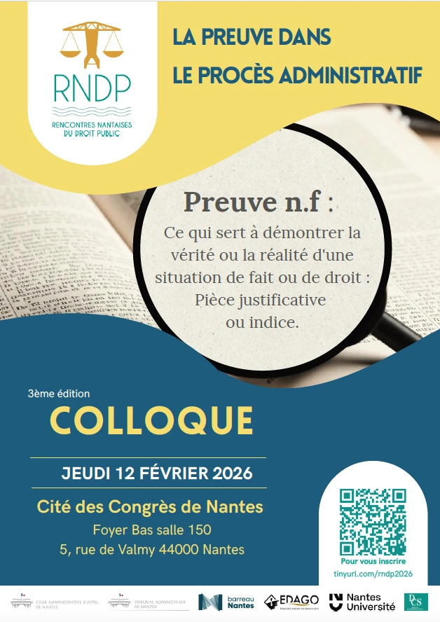 Colloque RNDP - La preuve dans le procès administratif