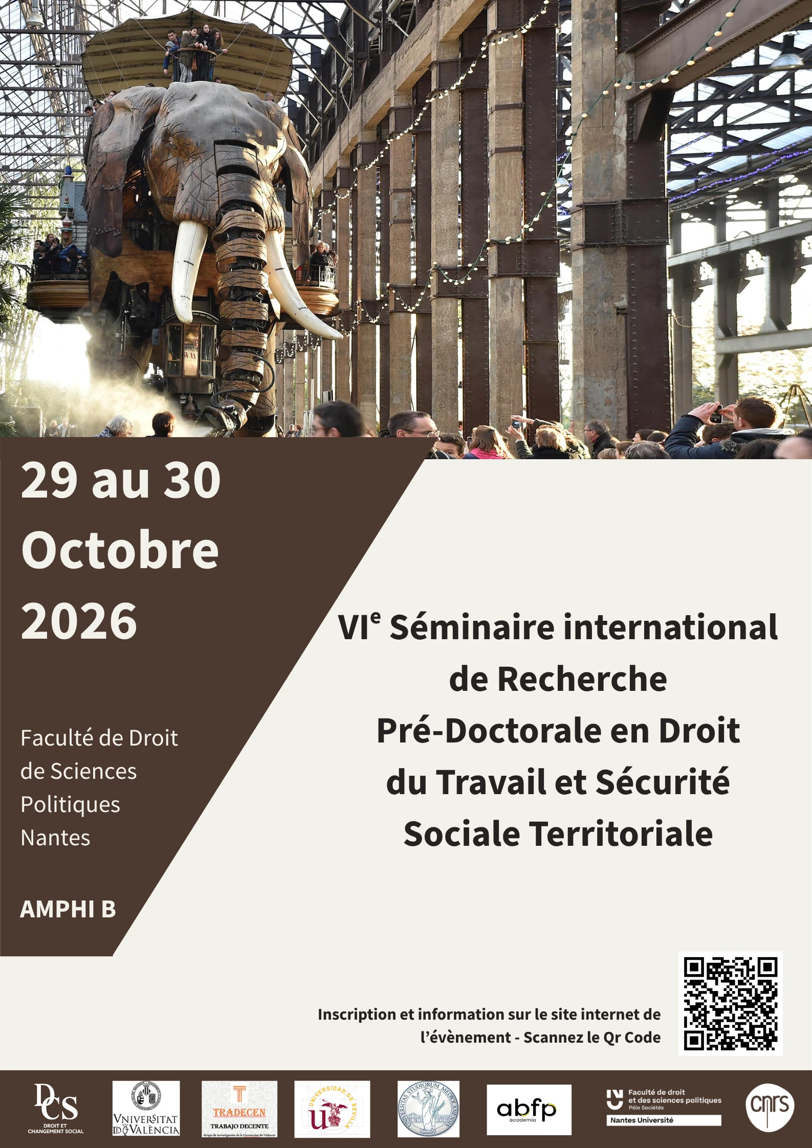 VIe Séminaire International de Recherche Pré-Doctorale en Droit du Travail et Sécurité Sociale Territoriale