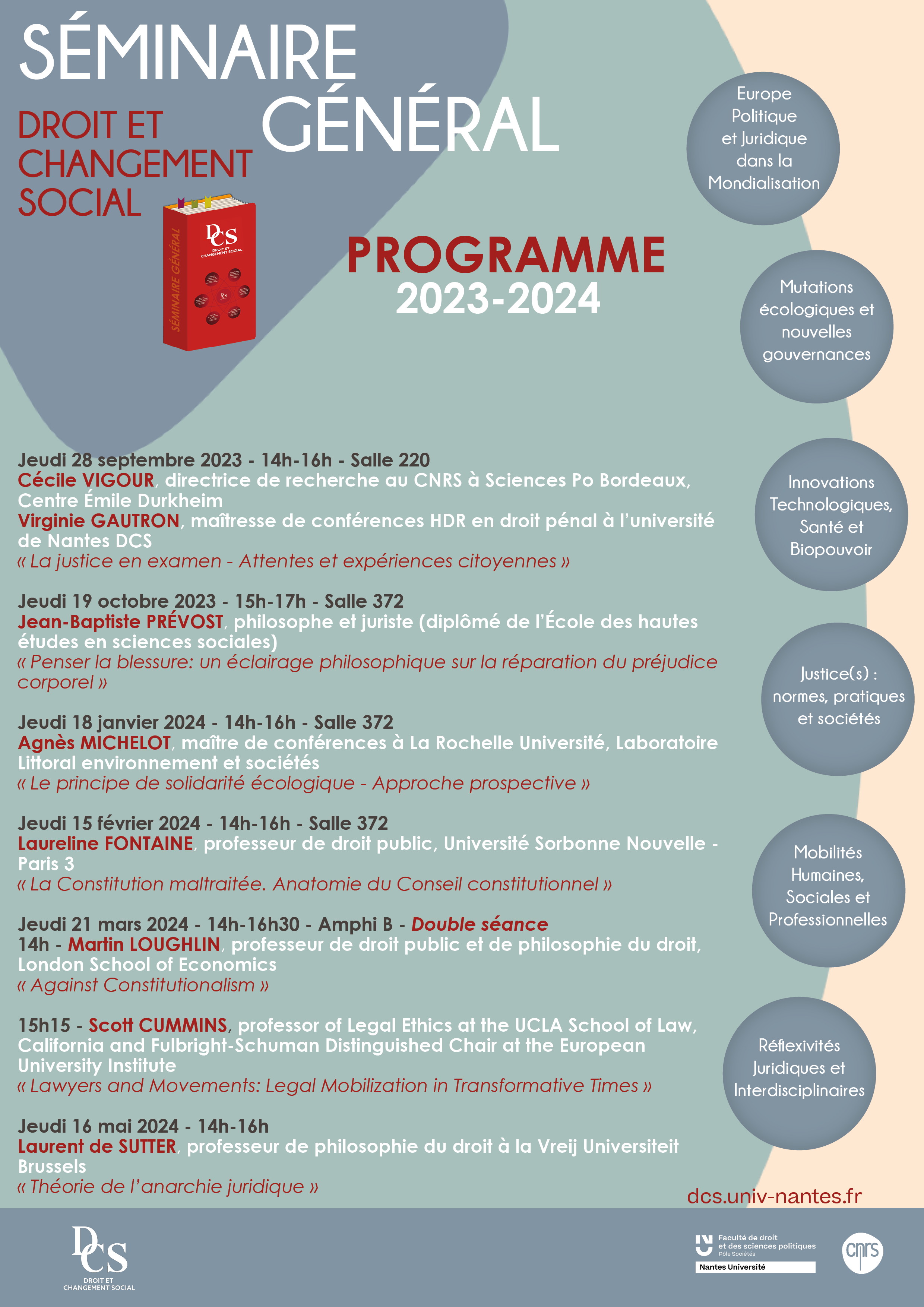 Séminaire général Droit et changement social 2023-2024