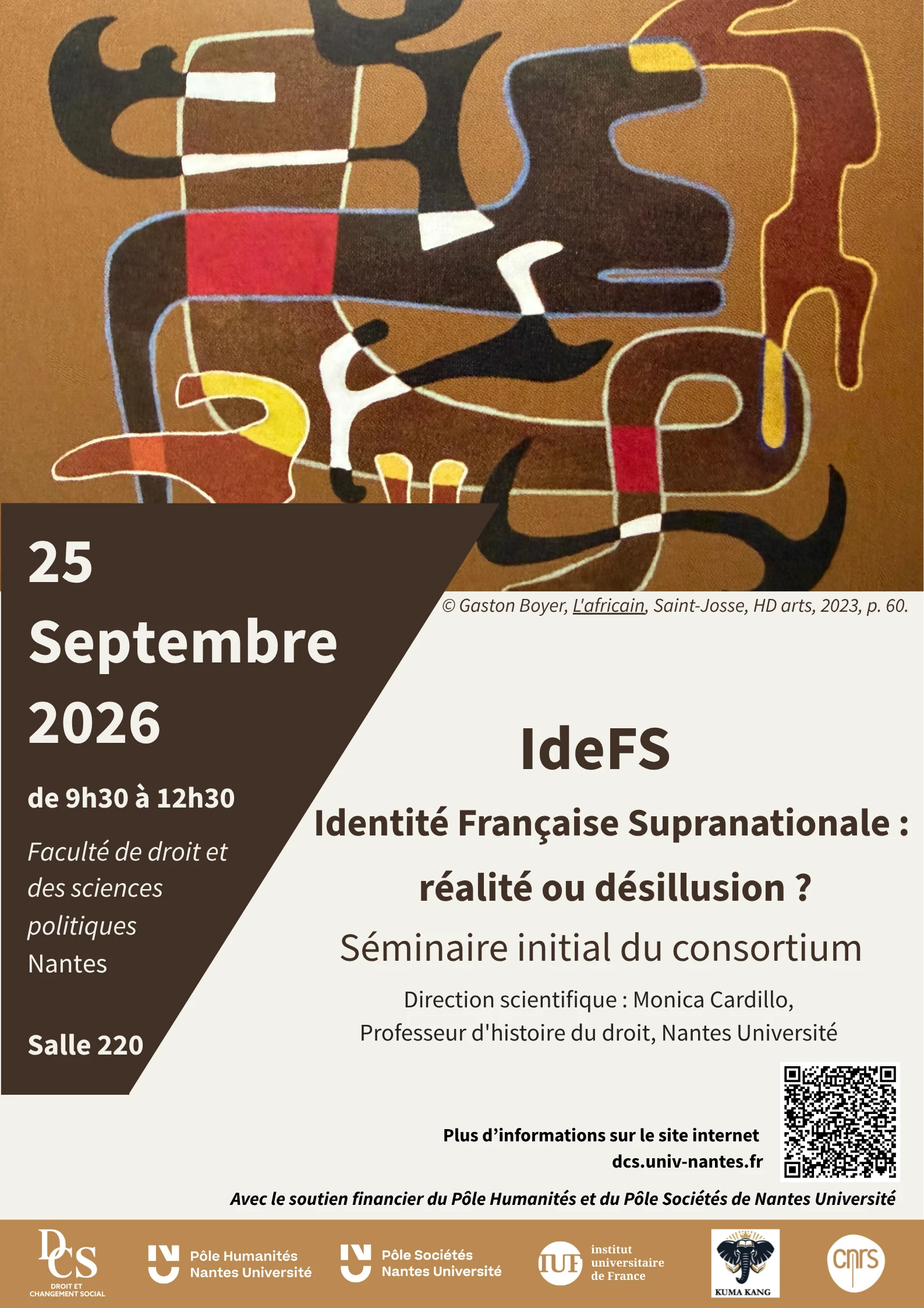 Séminaire organisé avec le soutien financier du pôle société et du pôle humanités de Nantes Université