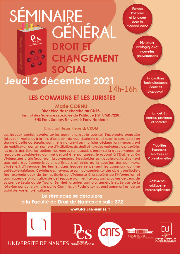 Séminaire général DCS - Marie CORNU